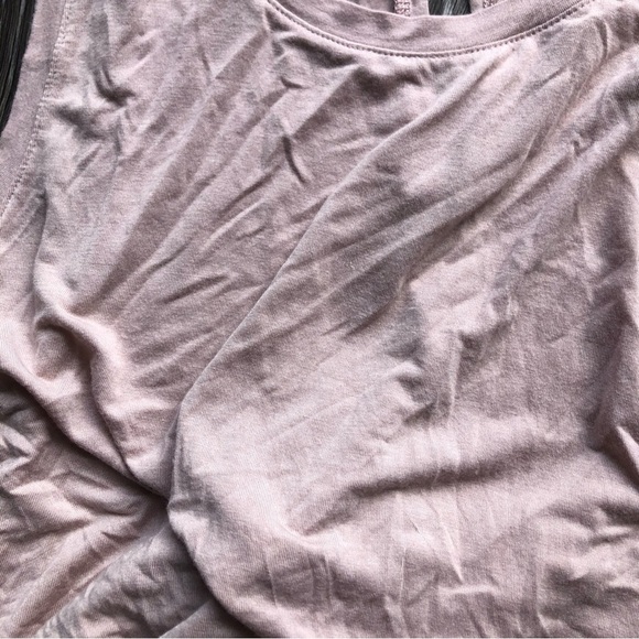 Halogen Dusty Rose Cut-Out Back Tank Top - Size Small, Lightweight & Breathable - Picture 5 of 6